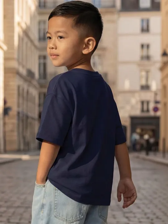 BOYS DROP SHOULDER SLEEVES T-SHIRT - Image 4